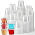 thumbnail image 2 of Disposable Transparent Plastic Cups 50pcs with Lids, for Iced Coffee, Smoothie, Cold Drinks, Birthday Wedding Camping Party, Pudding & Sauce Containers,a, 2 of 4