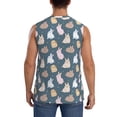 thumbnail image 4 of Fotbe Men's Cute Rabbit Print Men's Sleeveless Muscle Tank Tops Casual T-Shirts for Gym Workout Beach-3X-Large, 4 of 8