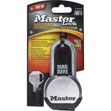 Master Lock Magnum Padlock - Alloy Steel 2 Shackle Key Lock - 2 Size Multicolor
