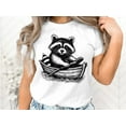 thumbnail image 2 of Funny Cute Raccoon Riding Boat Animal Lover Gift Men Women T-Shirt Sarcastic Raccoon Boat Holiday Birthday Present Tshirt, 2 of 10