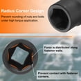 thumbnail image 4 of Uxcell Deep Impact Socket 3/8" Drive by 13mm Metric 6 Point Socket 30mm Long, 4 of 7