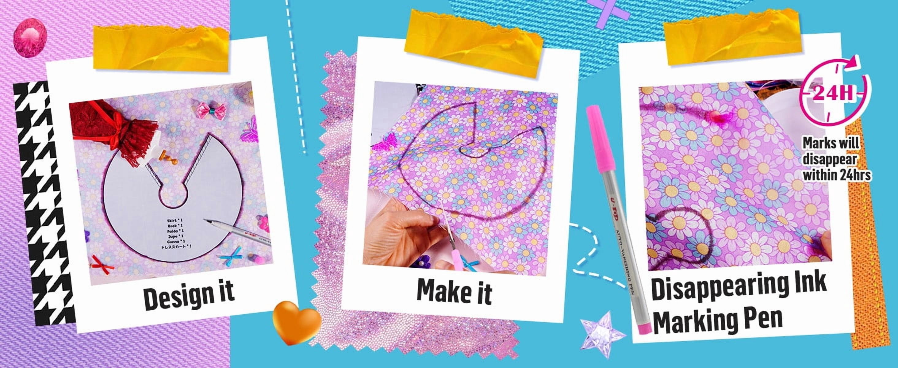 Rulwuck 600PCS Girls Fashion Designer Kit, Kids Creative DIY Craft 8-12-Girls Toys-Kids Sewing Craft Kits-Girls Birthday Gift