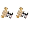 thumbnail image 1 of 2X VáLvula Magnética Eléctrica de Solenoide Eléctrica de Latón Normalmente Cerrada de 1/2 Pulgada Y 220 V para Control de Agua para la Industria de Líquidos QuíMicos, 1 of 8