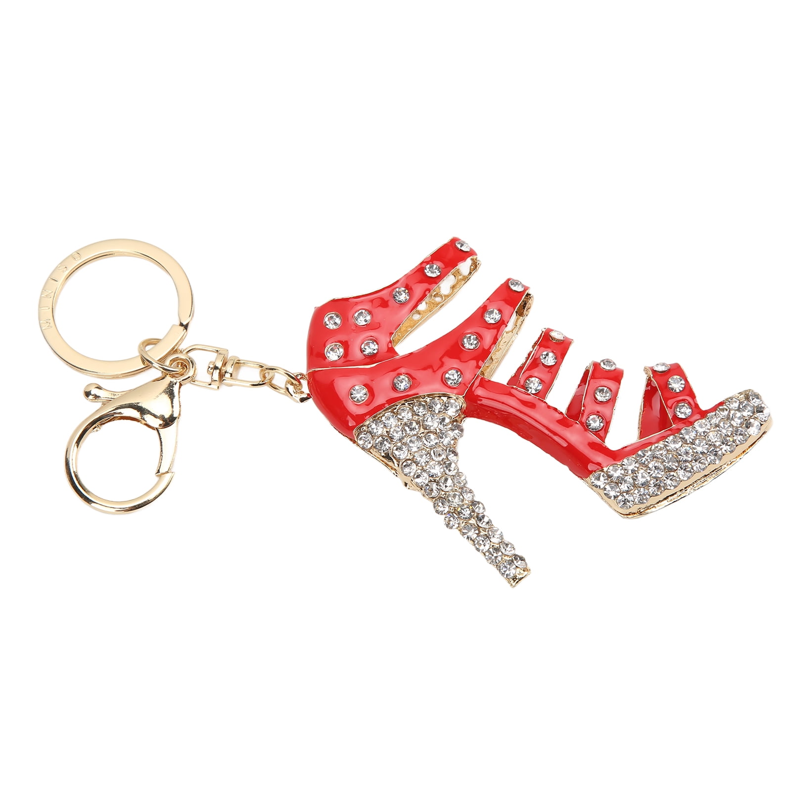 Rhinestone Keychain Multifunctional High Heels Shape Keychain Accessories Fine Workmanship For Bag Ornament For Car Pendant Red Walmart