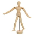 thumbnail image 1 of Figura de maniquí de madera Uxcell de 5.5", modelo de maniquí para dibujo de artista, flexible y móvil, 1 of 7