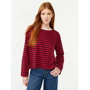 Free Assembly Women's Square Tee with Long Sleeves