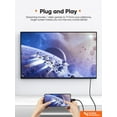 thumbnail image 6 of USB C to HDMI Cable for Home Office 6ft, CableCreation USB 3.1 Type C to HDMI 4K Thunderbolt 3 Compatible, Work with MacBook Pro/Air/iPad Pro 2020 2018, Surface Book 2, Dell XPS 15, Galaxy S20/S10, 6 of 7