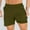 Army Green, variant on Zylanna Men's Casual Double-layer Shorts, Athletic Sport 2025 New Style Solid Color with Pockets Elastic Waist Summer Short Pants for Man Army Green Size 2XL