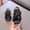 E076-Black, variant on Boys Spring Summer Flat Sandals Solid Color Comfort Casual First Walker Shoes Fashion Open Toe Beach Footwear