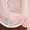 Pink, variant on Women's French Lace Pearl Flats Breathable Hollow Out Ballet Shoes with Organza Bow for Wedding Pink