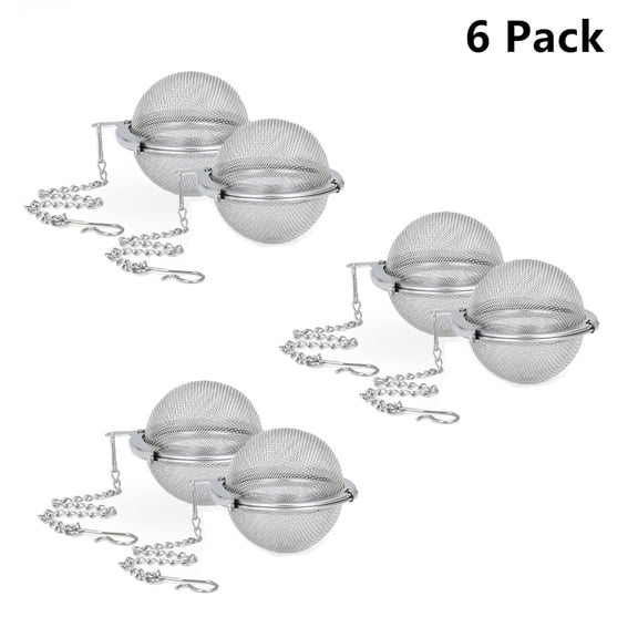 6 Pack Tea Ball Strainer Stainless Steel, Tea Filter, 2.1 Inch Tea Infusers