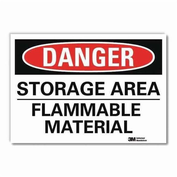Lyle Danger Sign,10inx14in,Reflctv Sheeting U3-1996-RD_14X10