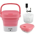 thumbnail image 1 of Mini Washing Machine with Drain Basket Foldable Ultrasonic Washing Machine Portable Automatic Electric Washer Machine for Home, 1 of 8