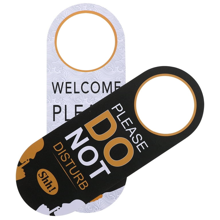 TABLZONE Durable PVC Do Not Disturb Sign Easy to Hang Assorted