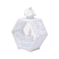 thumbnail image 4 of Farol decorativo para velas, para interior y exterior, para colgar, con diseño vintage. Mecha oscilante, 4 of 9