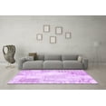 thumbnail image 3 of Ahgly Company Indoor Square Patchwork Purple Transitional Area Rugs, 5' Square, 3 of 4
