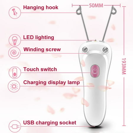 Kokovifyves Electric Epilator Body Thread Epilator Facial Electric Epilator Epilator