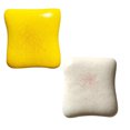 thumbnail image 2 of Butter Toast Squeeze Toys, Toast Slow Rising Sticky Squeeze Bread Toys,Sensory Anxiety Relief Gifts for Adults,(White+Yellow), 2 of 4