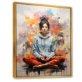 thumbnail image 2 of Designart "Minimalistic Yoga Meditation I" Yoga Floater Framed Canvas Art Print, 2 of 5