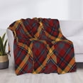 thumbnail image 3 of Uemuo Buffalo Check Plaid Printed Throw Blanket for Couch, Fluffy Fuzzy Blankets for Bed, Sofa, Cozy Flannel Faux Fur Blanket-60"x50", 3 of 6