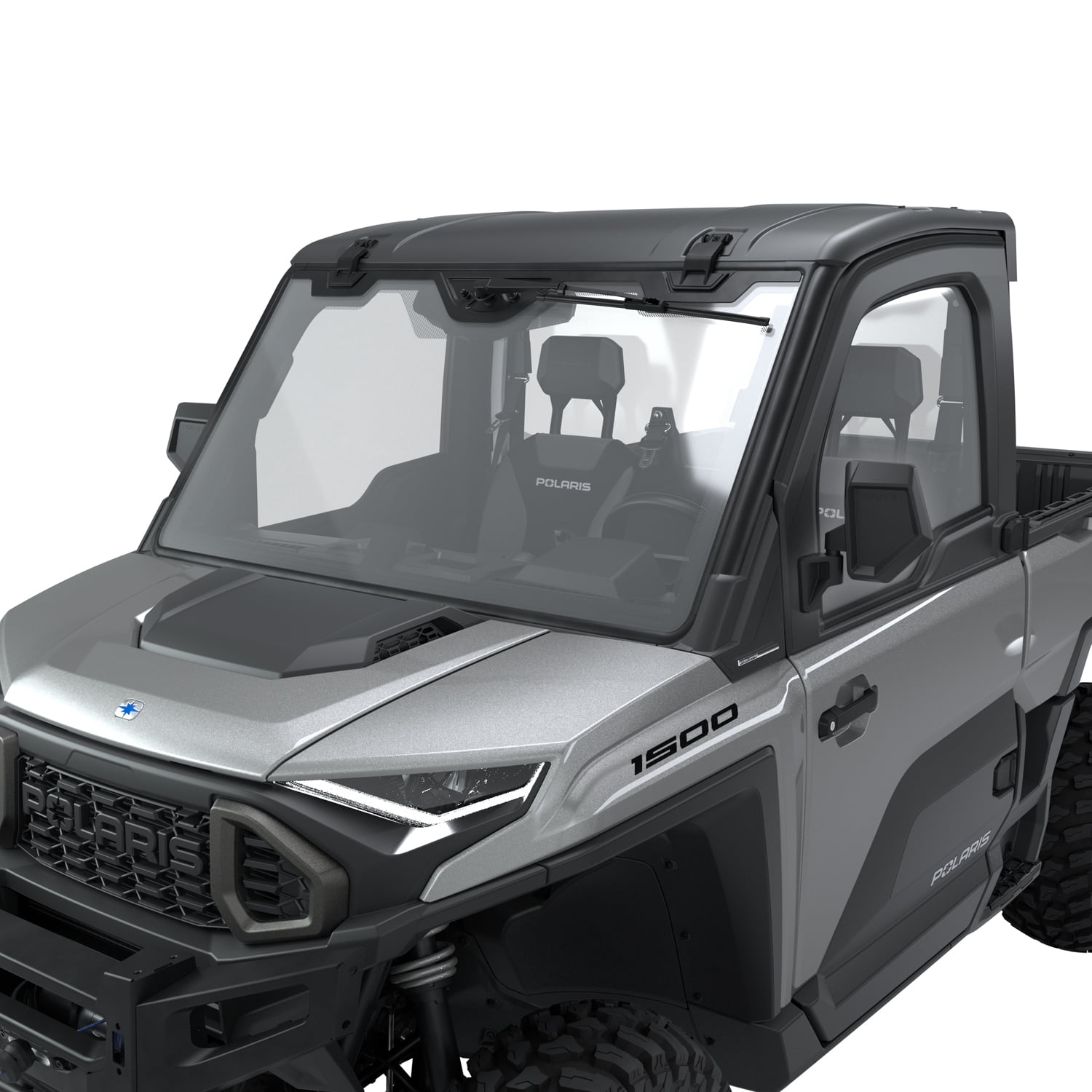 Polaris Side View Adjustable Folding Mirrors for all RANGER XD 1500 & CREW Models with Doors, Door Mounted, Maximum Visibility, Set of 2, Genuine OEM - Part 2889862