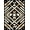 Black White, Pattern 6, variant on Design&I 4'x6' Washable Area Rug Mens Bold Masculine Horizontal Bands Intersecting Shapes Graphic for Dorm Room, Living Apartment, Flatweave Daily Traffic Ready