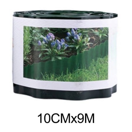 CaraMart Decorative Plastic Garden Fence - Versatile Wave Design for Lawn & Flower Beds