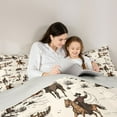 thumbnail image 5 of Castle Fairy Western Cowboys Twin Comforter Sets,Animal Highland Cow Bedding Set, 5 of 8