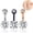 Black, variant on Navel Ring Cute Comfortable Smooth Surface Navel Body Jewelry Piercing for Banquet