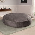 thumbnail image 3 of Jaxx 6 Foot Cocoon - Premium Giant Bean Bag for Adults - Padded Microvelvet, Pewter, 3 of 7