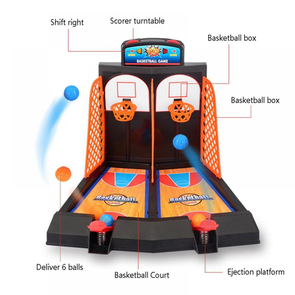 Details about   Gift Safe Desktop Toy Dual Score System Shooting Basketball Toy Adult for 