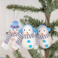 thumbnail image 7 of harmtty Xmax Wool Felt Scarf Hat Snowman Doll with Lanyard Christmas Pendant Gift Little Gift Christmas Tree Decoration A, 7 of 7