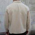thumbnail image 4 of Abomasnow Men's Cotton Weatern Cowboy Long Sleeve Snap Button Casual Western Shacket Jacket with Pocket S-3XL, 4 of 5
