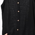 thumbnail image 4 of Bovxnpu Womens Pajama Set Crew Neck Sleeveless Button Tank Pocket Sleepwear, 4 of 5