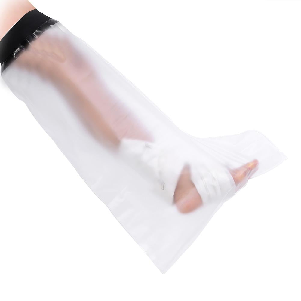 Zerodis Waterproof Cast Bandage Protector Wound Fracture Foot Leg Knee Cover for Shower Adult Long Leg