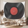thumbnail image 2 of Retro Record Small Tapestry for Bedroom Wall Hanging Tapestry, Abstract Vintage Minimalist Art Ceiling Backdrop Tapestries Poster Blanket Wall Decor for Teens Room Living Room Dorm 23" x 28", 2 of 8