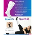 thumbnail image 4 of Plus Size Compression Socks for Women Men 20-30 mmHg 2xl 3xl 4xl , Wide Calf High Tights Long SocksStockings Best Support for Circulation, Running, 4 of 6
