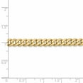 thumbnail image 4 of Leslie's Real 14kt Yellow Gold 5.75mm Flat Beveled Curb Chain; 24 inch; Lobster Clasp; for Adults and Teens; for Women and Men, 4 of 4