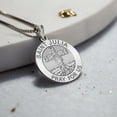 thumbnail image 4 of Saint Julia of Corsica Religious Medal  - 2/3 Inch Size of Dime, Sterling Silver, 4 of 7