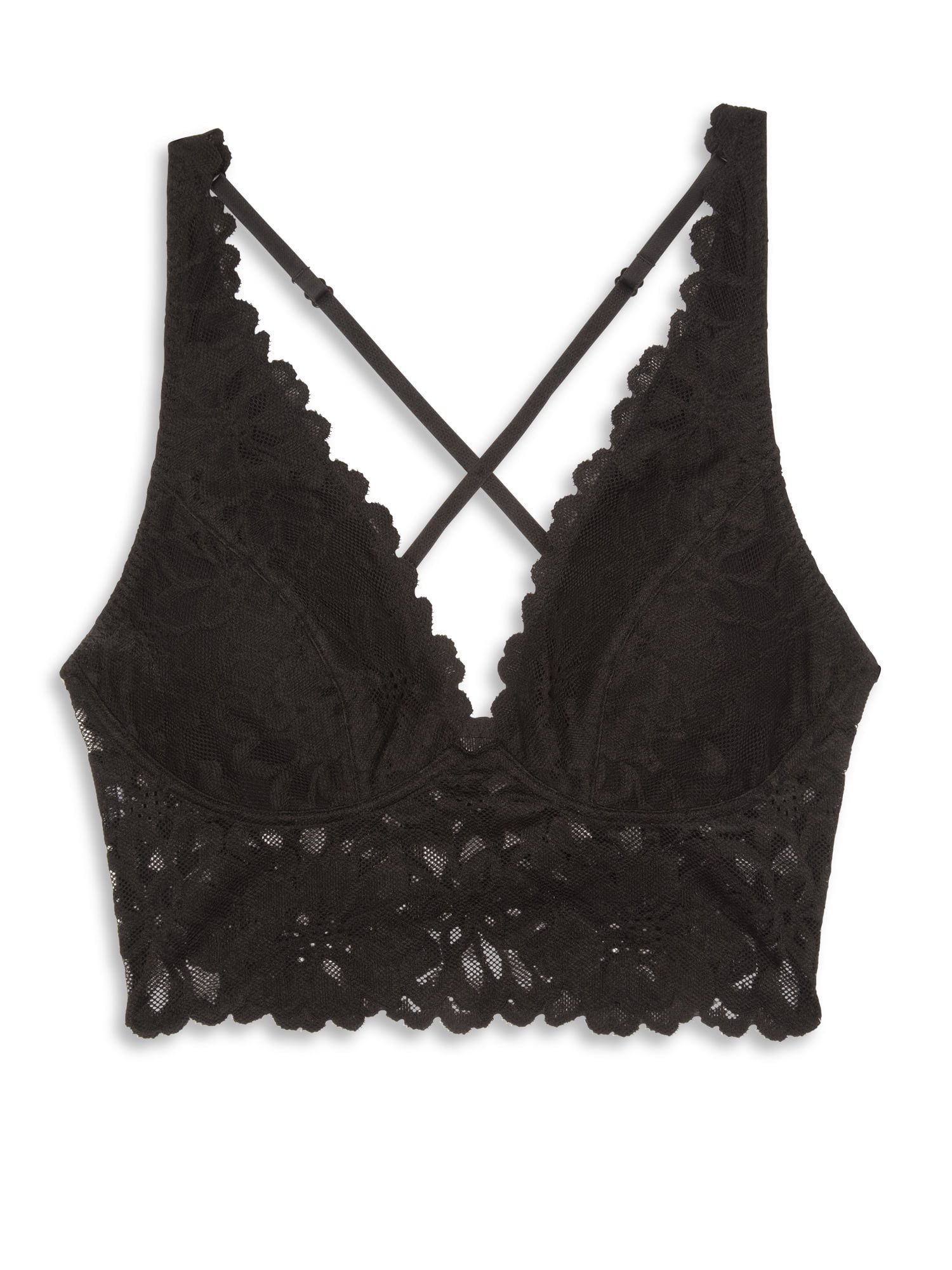 No Boundaries Juniors Longline Lace Bra