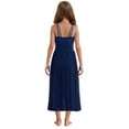 thumbnail image 2 of Aislor Girls' Asymmetrical Tutu Skirted Leotard Sequined Ballroom Lyrical Dress Latin Ballet Dancewear Navy Blue 6, 2 of 7