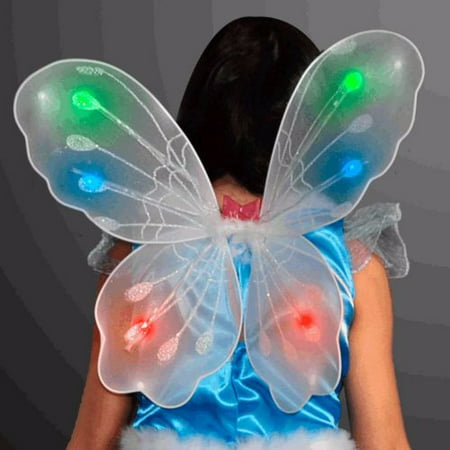 Light Up White Fairy Butterfly Wings