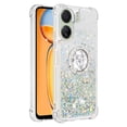 thumbnail image 2 of Funda para Xiaomi Redmi 13C 4G con Brillo Líquido Flotante, Purpurina, Parachoques y Anillo Giratorio Soporte, 2 of 5