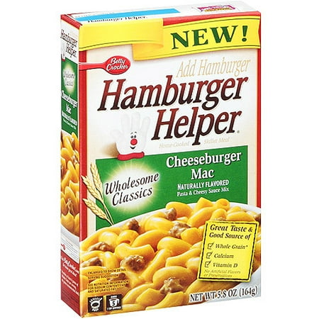 General Mills Wholesome Helper Wholesome Hamburger Helper Pasta and Sauce Mix, 5.8 oz