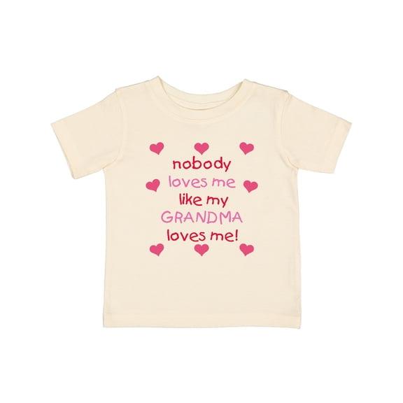 Inktastic Nobody Loves Me Like My Grandma Loves Me Girls Baby T-Shirt