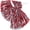 Red silver, variant on 12-Pack Cheerleading Pom Poms, Metallic Pom Poms Bulk with Handles, Plastic Sports Pom Poms for Cheerleading, Dance & Parties