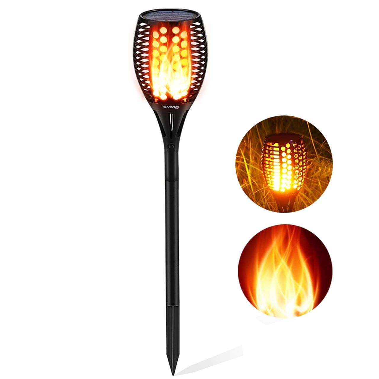 Solar Torch Light Outdoor, Garden Flickering Dancing Flames Lights