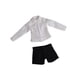 thumbnail image 2 of Conjunto de camisa y pantalones cortos para muñeca en miniatura a escala 1:12, decoración, regalos, cosplay, cuerpo de muñeca, accesorios resistentes Camisa blanca, 2 of 10