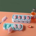 thumbnail image 4 of 1 Set Ice Pop Mold Food Grade High Toughness Silicone Popsicle Molds With Dustproof Lid Set For HomeYellow, 4 of 5