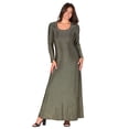 thumbnail image 4 of Womens Scoop Neck Shimmery Maxi Dress, 4 of 9